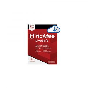 McAfee Live Safe 2021 Unlimited Devices Antivirus Internet and Identity Security Software, Safe Family, 1 Year